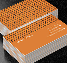 Pomarańczowe cegły, Motywy, Tła i tekstury - Wizytówki Netprint