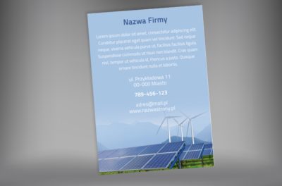 Skup uwagę odbiorcy, Środowisko i Przyroda, Odnawialne źródła energii - Plakaty Netprint