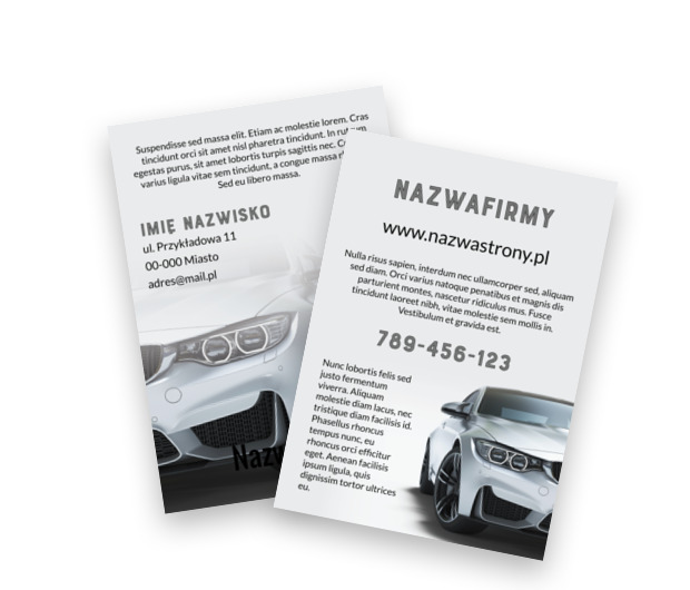 To ulotka z charakterem, Motoryzacja, Dealer - Ulotki Netprint szablony online
