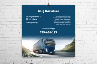 Dobra ekspozycja dla nazwy firmy, Transport, Transport Towarów - Plakaty Wielkoformatowe Netprint