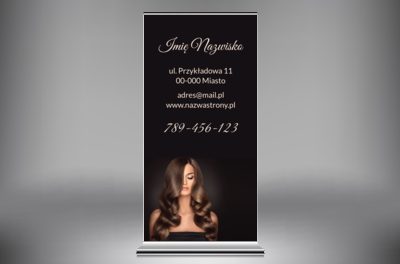 Profesjonalna reklama dla fachowca, Zdrowie i uroda, Salon fryzjerski - Roll-up Netprint
