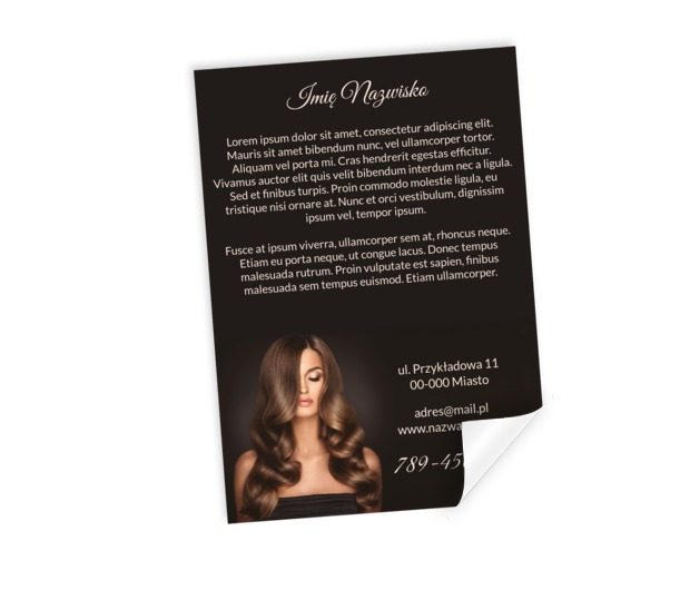 Twoja reklama rozjaśni otoczenie, Zdrowie i uroda, Salon fryzjerski - Plakaty Netprint szablony online