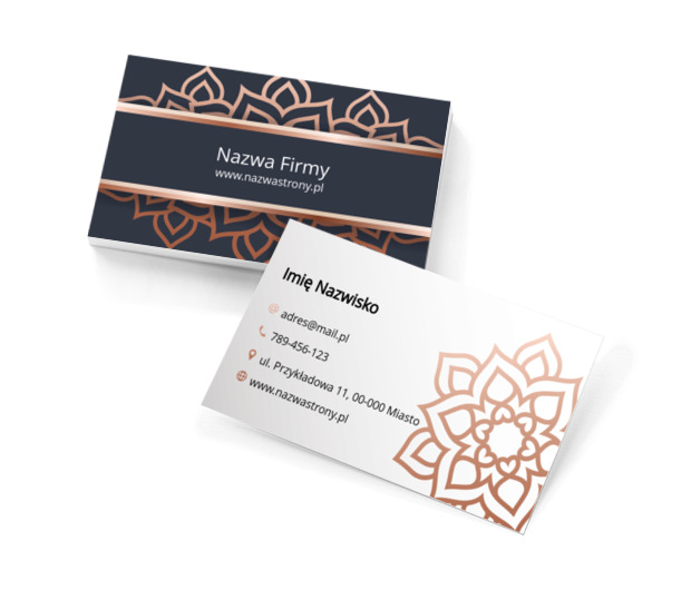 Orientalne ornamenty, Zdrowie i uroda, SPA - Wizytówki Netprint szablony online