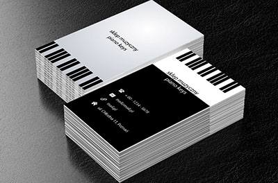 Klawisze od pianina, Rozrywka, Sklep muzyczny - Wizytówki Netprint