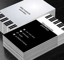 Klawisze od pianina, Rozrywka, Sklep muzyczny - Wizytówki Netprint