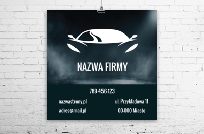 Motoryzacyjny charakter na pełnych obrotach, Motoryzacja, Dealer - Plakaty Wielkoformatowe Netprint