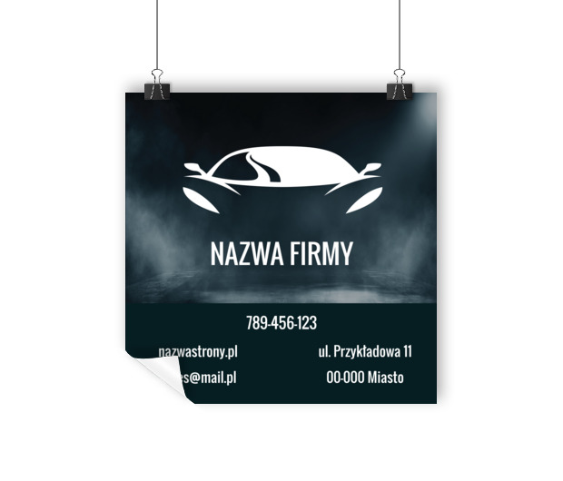 Motoryzacyjny charakter na pełnych obrotach, Motoryzacja, Dealer - Plakaty Wielkoformatowe Netprint szablony online