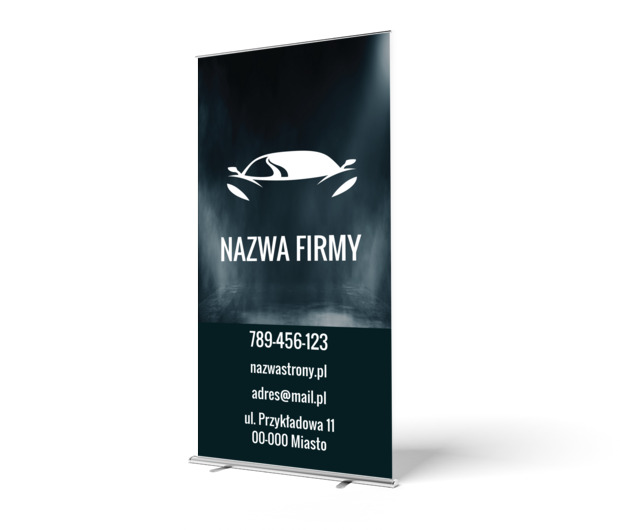 Z pazurem dla branży auto, Motoryzacja, Dealer - Roll-up Netprint szablony online
