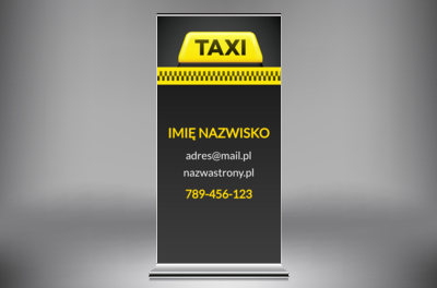 Na postoju i w ruchu zawsze widoczny, Transport, Taxi - Roll-up Netprint