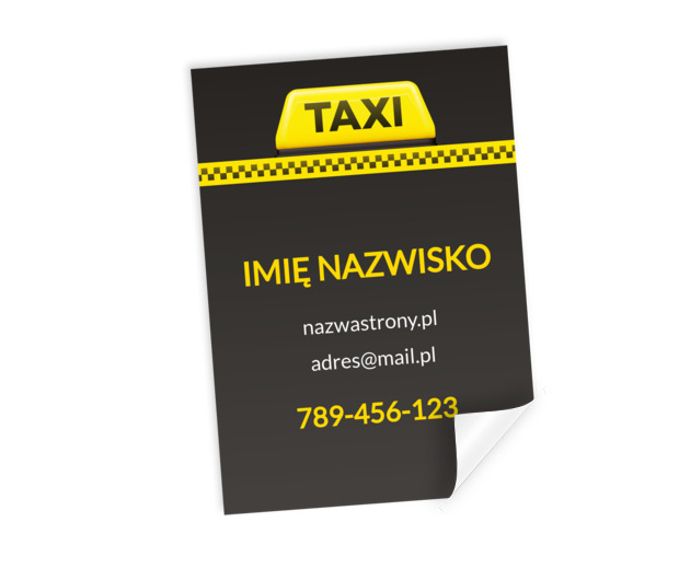 Tu zaczyna się szybki kurs, Transport, Taxi - Plakaty Netprint szablony online