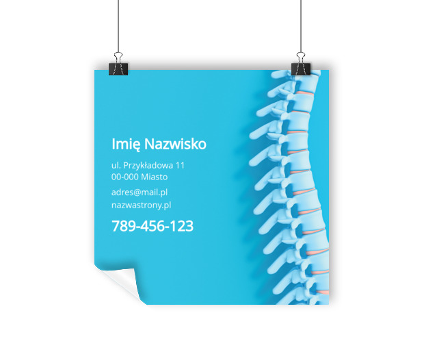 Profesjonalna fizjoterapia w Twoim mieście, Medycyna, Fizjoterapia - Plakaty Wielkoformatowe Netprint szablony online