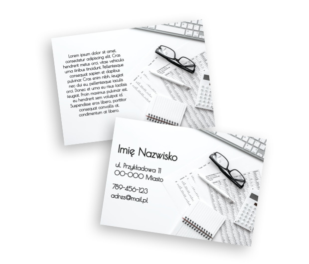 Twój rachunkowy porządek, Usługi biurowe, Księgowość - Ulotki Netprint szablony online