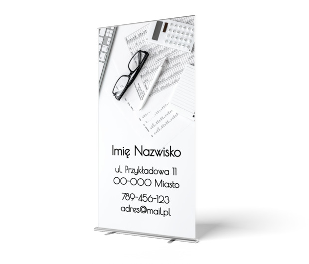 Spokój w dokumentach, Usługi biurowe, Księgowość - Roll-up Netprint szablony online