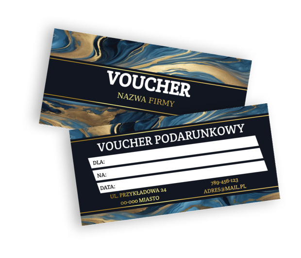 Granat i złoto w luksusowym wydaniu, Motywy, Glamour - Vouchery Netprint szablony online