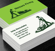 Zielona przestrzeń pod dobrą opieką, Środowisko i Przyroda, Usługi ogrodnicze - Wizytówki Netprint