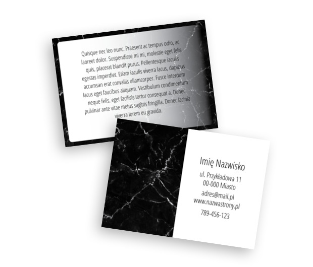 Marmurowa prostota w poziomie, Motywy, Klasyczne - Ulotki Netprint szablony online