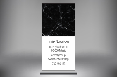 Marmurowa wizytówka Twojej marki, Motywy, Klasycznie - Roll-up Netprint