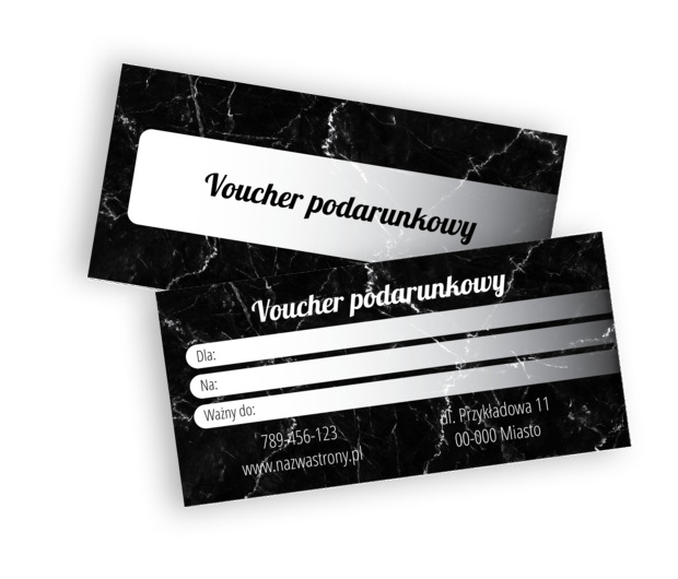 Ekskluzyjny prezent w czerni, Motywy, Klasyczne - Vouchery Netprint szablony online