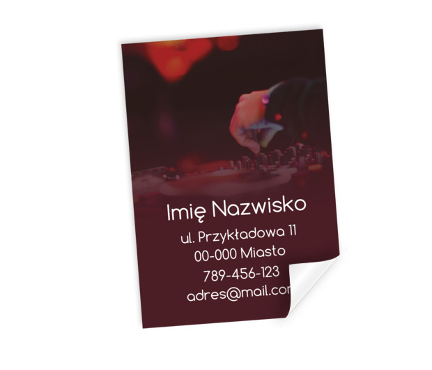 Mały format - duża dawka energii, Rozrywka, DJ - Plakaty Netprint szablony online