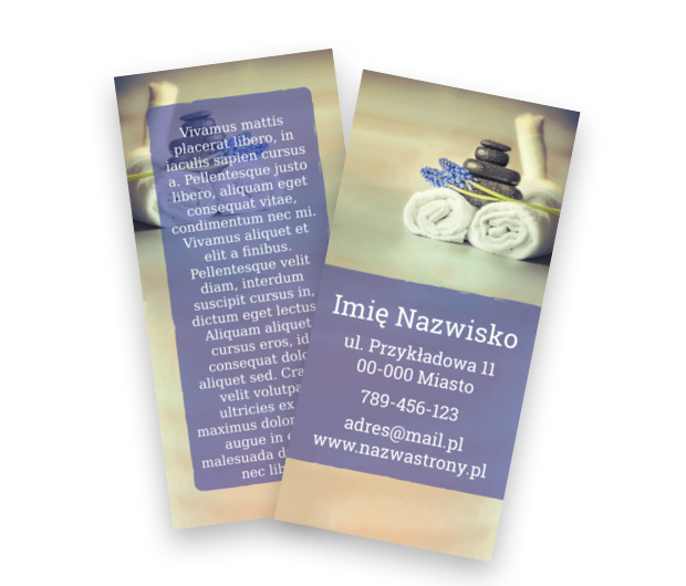 Smukła forma, pełna relaksu treść, Zdrowie i Uroda, SPA - Ulotki Netprint szablony online