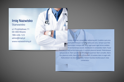 Wyważona estetyka z medycznym akcentem, Medycyna, Lekarz - Ulotki Netprint