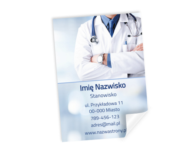 Spójna komunikacja w medycznym stylu, Medycyna, Lekarz - Plakaty Netprint szablony online