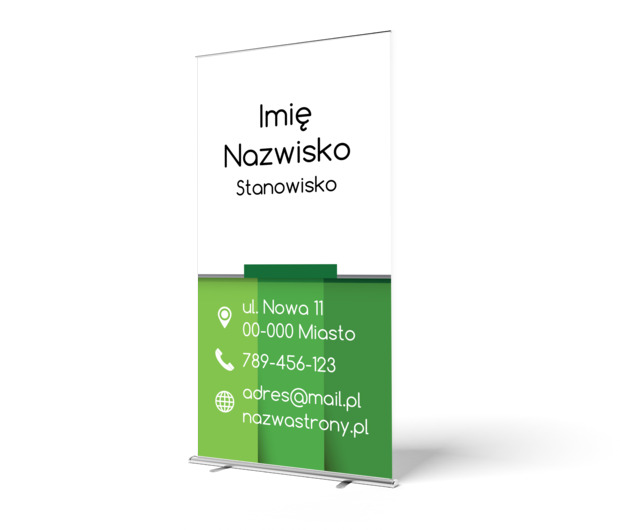 Mobilna prezentacja ekologicznej oferty, Środowisko i Przyroda, Odnawialne źródła energii - Roll-up Netprint szablony online