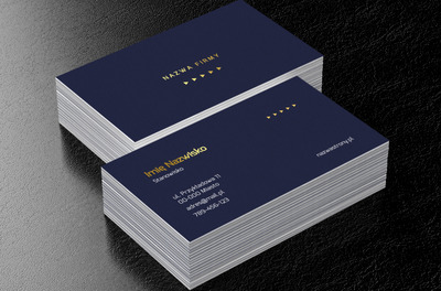 Minimalizm i kierunek w eleganckim stylu, Motywy, Uniwersalne - Wizytówki Netprint