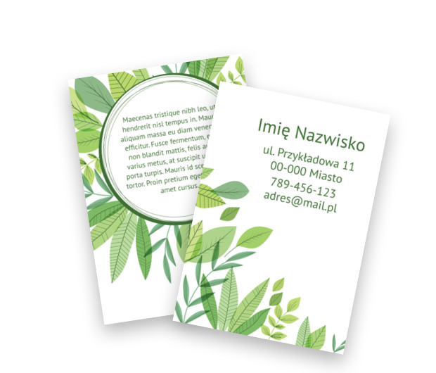 Zieleń, która buduje zaufanie, Motywy, Roślinne - Ulotki Netprint szablony online