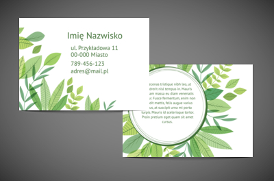 Estetyka natury w poziomym układzie, Motywy, Roślinne - Ulotki Netprint