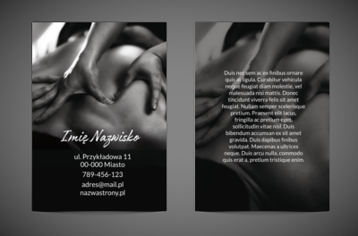 Dotyk relaksu uchwycony w obrazie, Medycyna, Masażysta - Ulotki Netprint