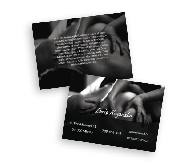 Spokój i siła w poziomym układzie, Medycyna, Masażysta - Ulotki Netprint szablony online