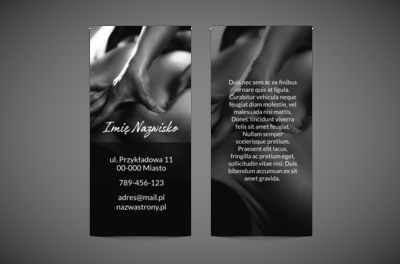 Minimalistyczna forma, maksymalne wrażenie, Medycyna, Masażysta - Ulotki Netprint