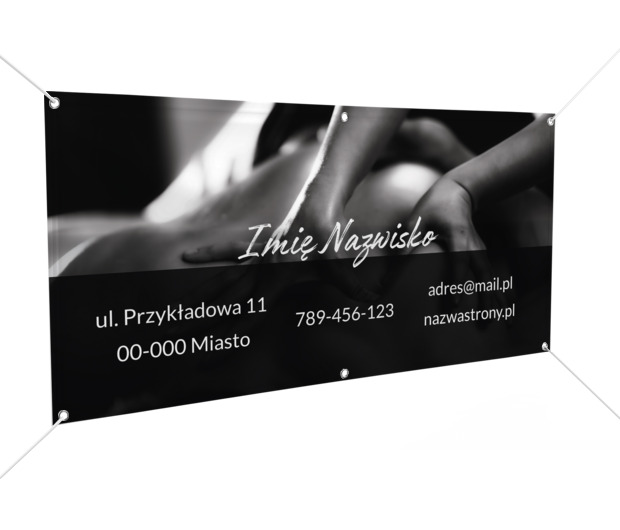 Profesjonalizm i zmysłowość z daleka, Medycyna, Masażysta - Banery Netprint szablony online