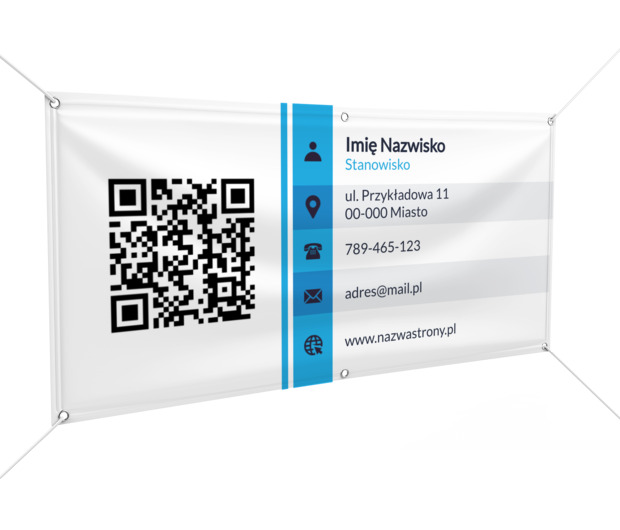 Nowoczesna identyfikacja z cyfrowym wsparciem, Motywy, Kod QR - Banery Netprint szablony online