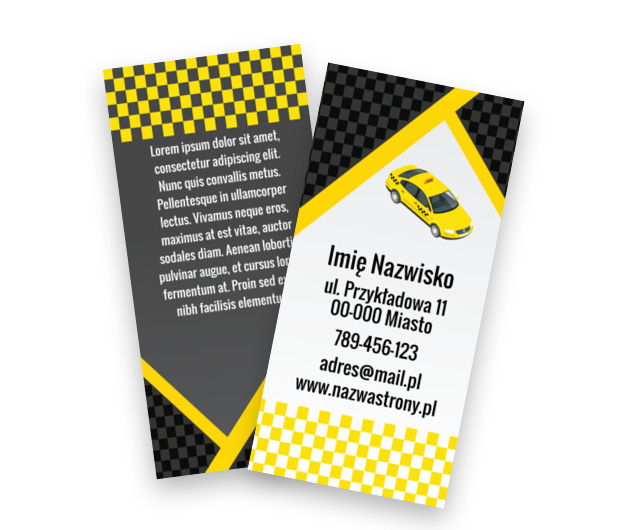 Wygodny format, skuteczna forma kontaktu, Transport, Taxi - Ulotki Netprint szablony online