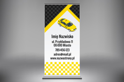 Szybki przekaz w mobilnej formie, Transport, Taxi - Roll-up Netprint