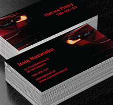 Sportowy reflektor w nocnej odsłonie, Motoryzacja, Dealer - Wizytówki Netprint