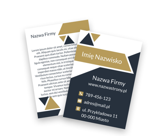 Geometryczny porządek w biznesowej odsłonie, Motywy, Uniwersalne - Ulotki Netprint szablony online