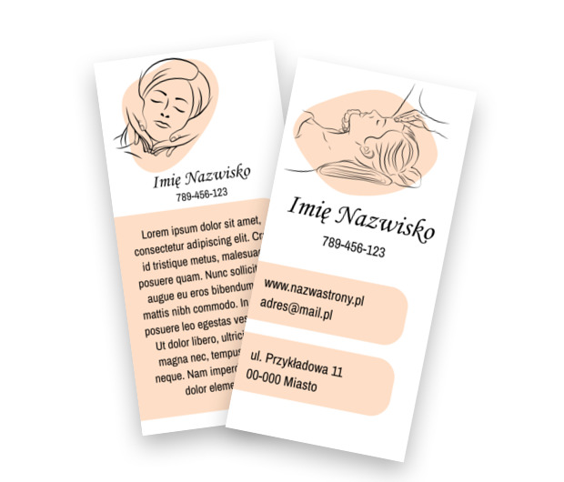 Subtelność inspirowana masażem Kobido, Medycyna, Masażysta - Ulotki Netprint szablony online