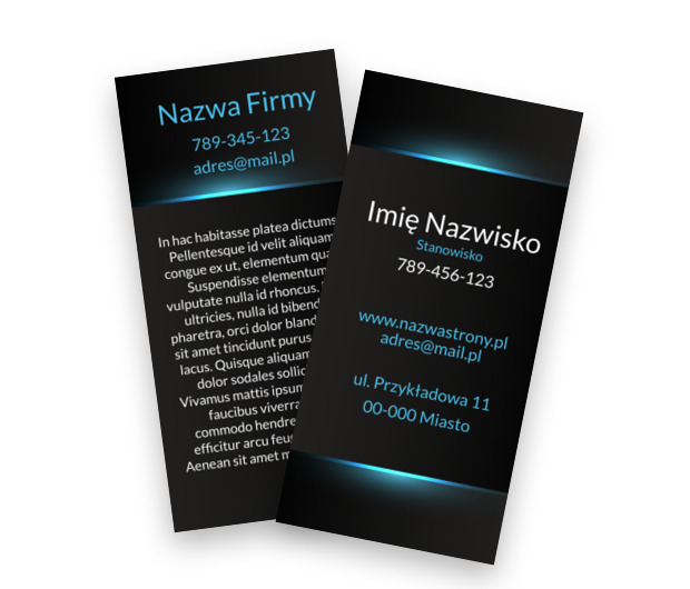 Minimalizm z neonowym akcentem, Motywy, Uniwersalne - Ulotki Netprint szablony online