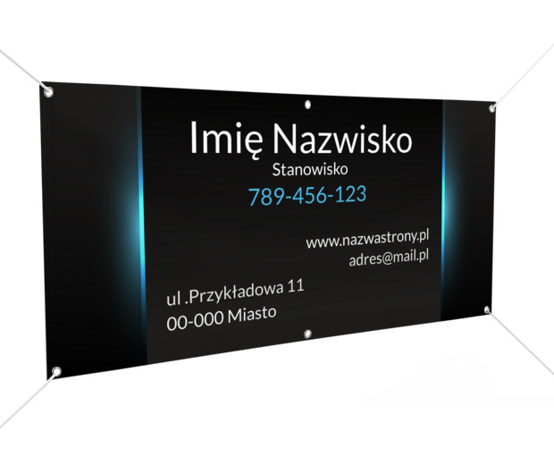 Neonowy akcent widoczny z daleka, Motywy, Uniwersalne - Banery Netprint szablony online