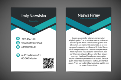 Turkusowa geometria nowoczesnego biznesu - Netprint
