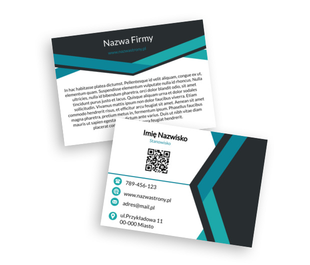 Dynamiczne linie budujące zaufanie, Motywy, Kod QR - Ulotki Netprint szablony online