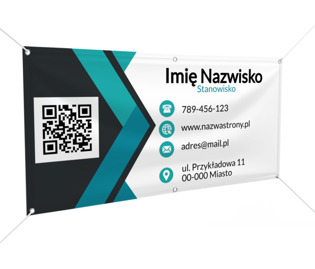 Geometria, która przyciąga uwagę, Motywy, Kod QR - Banery Netprint szablony online
