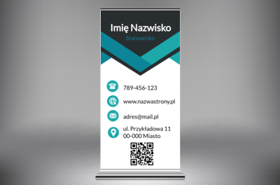 Turkusowy akcent profesjonalnej prezentacji - Netprint