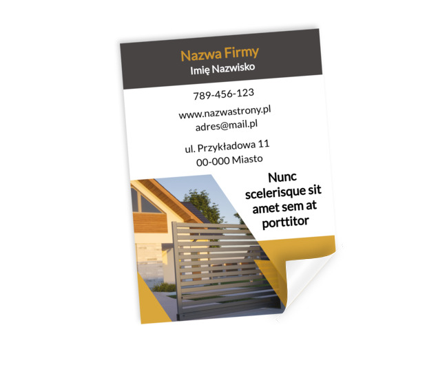 Pozioma brama w nowoczesnej architekturze, Budownictwo, Remont i Wykończenia - Plakaty Netprint szablony online