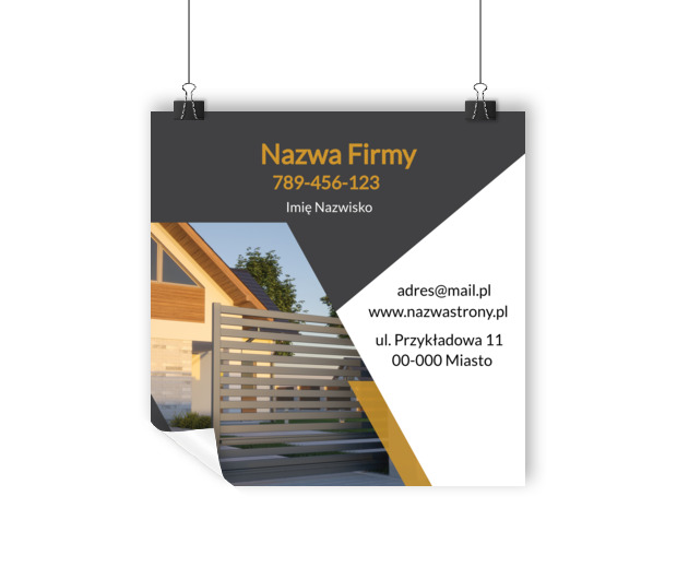 Nowoczesne przęsła na pierwszym planie, Budownictwo, Remont i Wykończenia - Plakaty Wielkoformatowe Netprint szablony online
