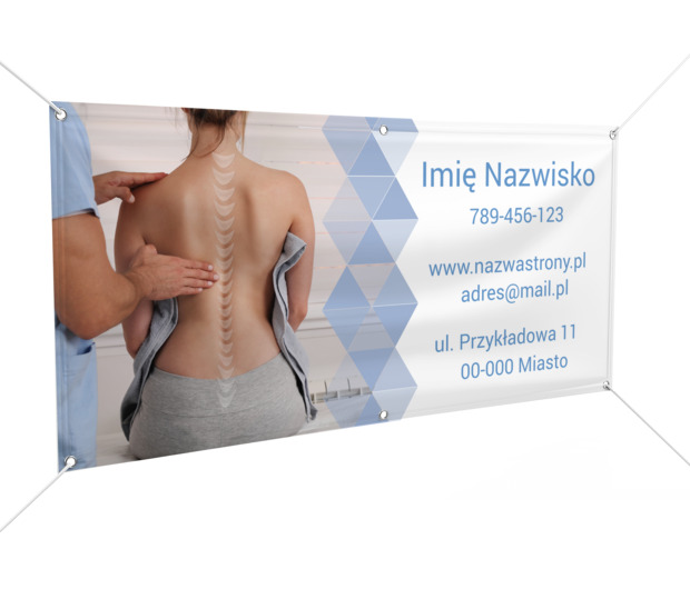 Fachowa pomoc dla sprawnych pleców, Medycyna, Rehabilitacja - Banery Netprint szablony online
