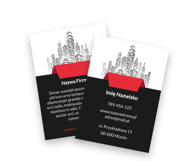 Panorama miasta w centrum oferty, Nieruchomość, Biuro nieruchomości  - Ulotki Netprint szablony online